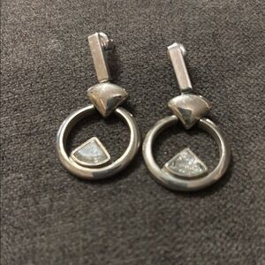 Chic Silver Geometric Earrings